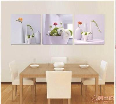 深圳龙岗爱凤油画店 一站式直销批发，现代客厅餐厅无框装饰画与植物花卉挂画精选
